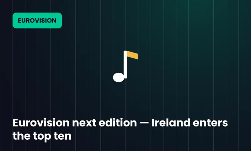 Eurovision next edition — Ireland enters the top ten