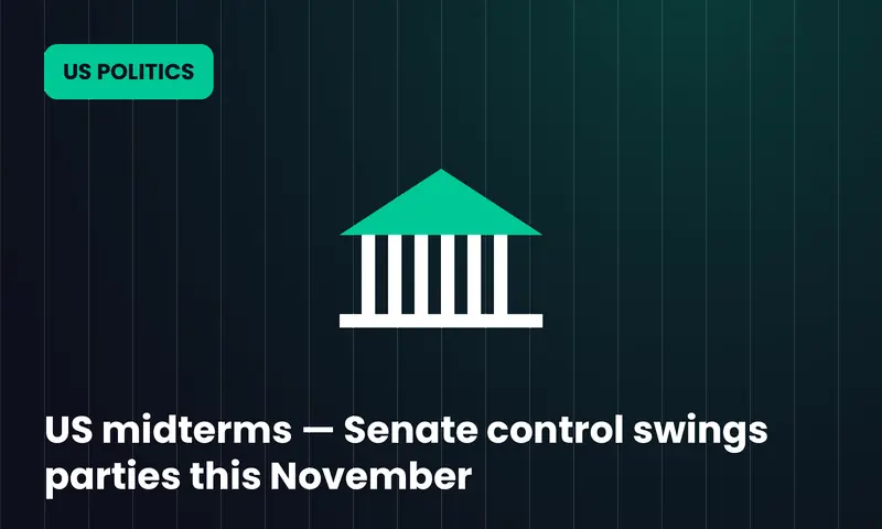 US midterms — Senate control swings parties this November